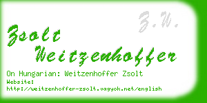 zsolt weitzenhoffer business card